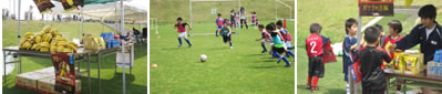 「JFAキッズ（U-6/8）サッカーフェスティバル2011茨城」を、バナナでサポート！